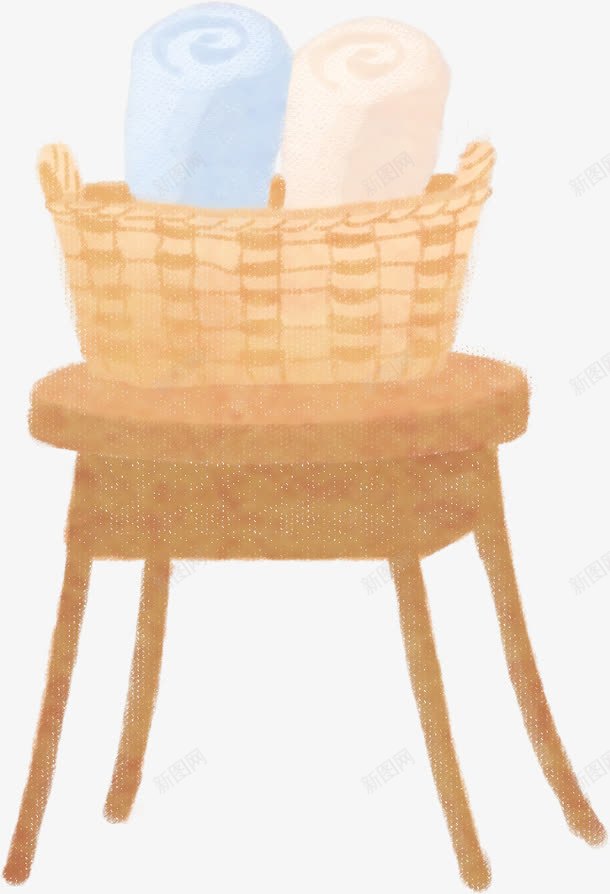 创意手绘合成毛线竹篮png免抠素材_88icon https://88icon.com 创意 合成 毛线 竹篮