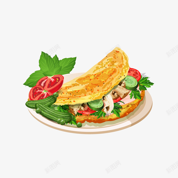 美味食物装饰png免抠素材_88icon https://88icon.com 卡通蔬菜 卡通食物 晚餐 美味食物 背景装饰
