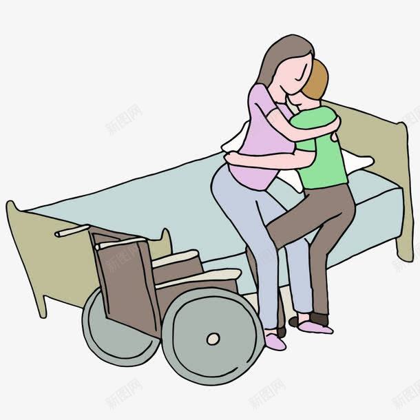 准备转移瘫痪的人png免抠素材_88icon https://88icon.com 下身残疾 不能动 丧失运动 做轮椅 卡通 受伤 照顾 疾病 瘫痪 起不来 转移