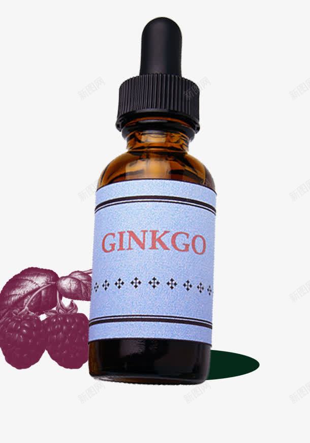 植物提取素精华滴瓶png免抠素材_88icon https://88icon.com 提取 植物 滴瓶 精华 纯植物