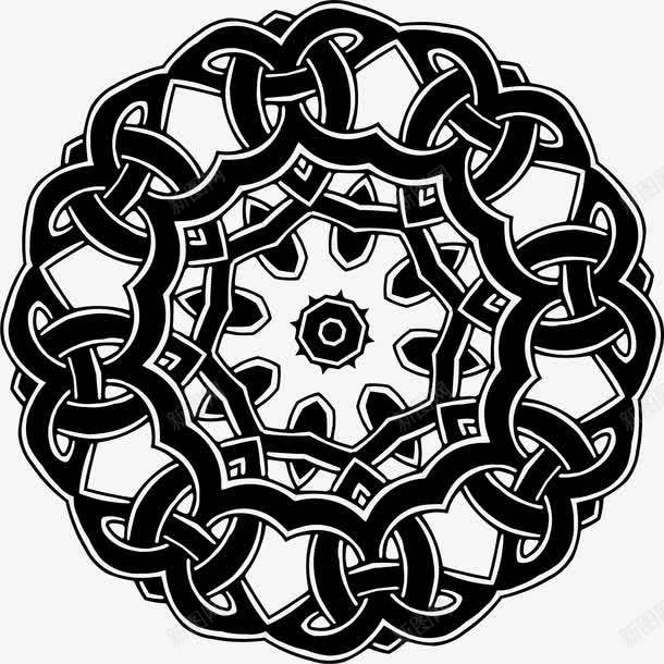褐色民族风花纹png免抠素材_88icon https://88icon.com 民族风 花纹 装饰图案 黑色