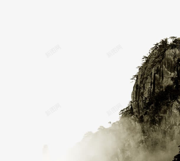 国画风的山png免抠素材_88icon https://88icon.com 国画 山 水墨