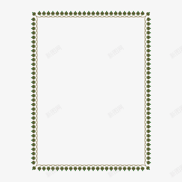 绿叶交叉边框矢量图eps免抠素材_88icon https://88icon.com 叶子 纹理 绿叶 花纹 花边 边框 矢量图