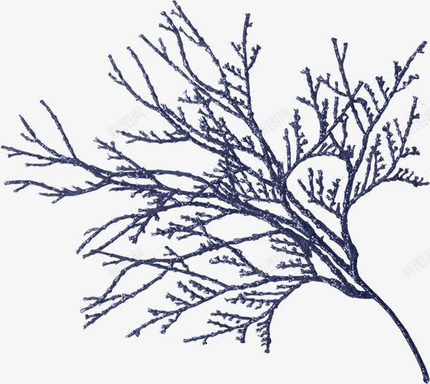 蓝色树枝植物装饰背景底纹png免抠素材_88icon https://88icon.com 树枝 植物装饰 背景底纹 蓝色