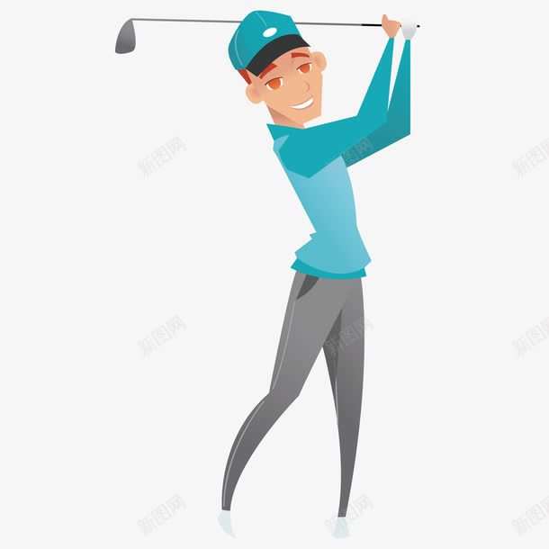 打高尔夫的运动员png免抠素材_88icon https://88icon.com 运动 运动员 高尔夫