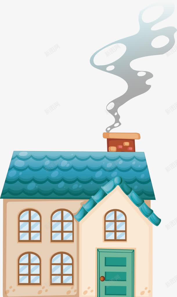 屋子png免抠素材_88icon https://88icon.com 冒烟 建筑物 房子 袅袅炊烟