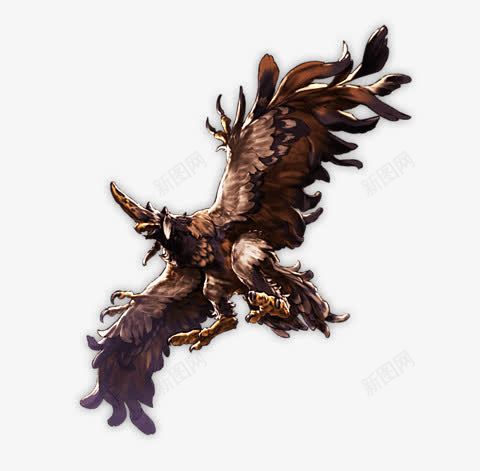 棕色老鹰手绘png免抠素材_88icon https://88icon.com 棕色 老鹰