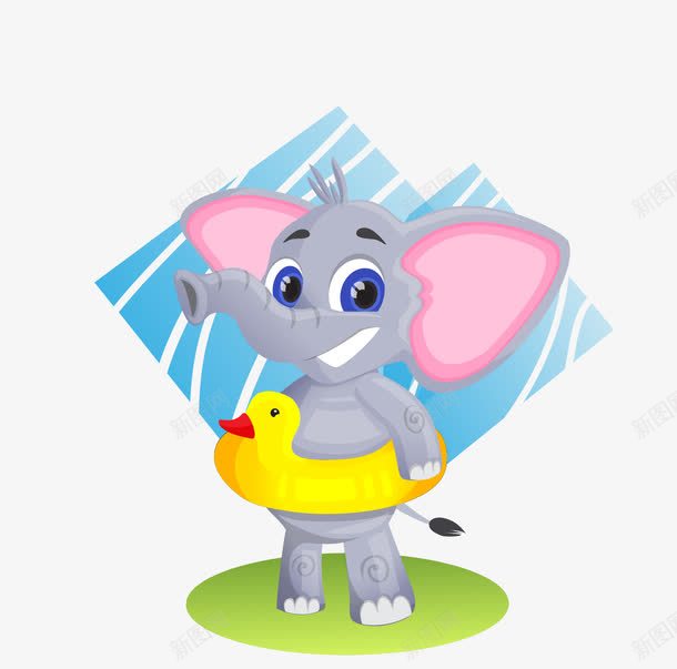 小象png免抠素材_88icon https://88icon.com 小象 游泳圈