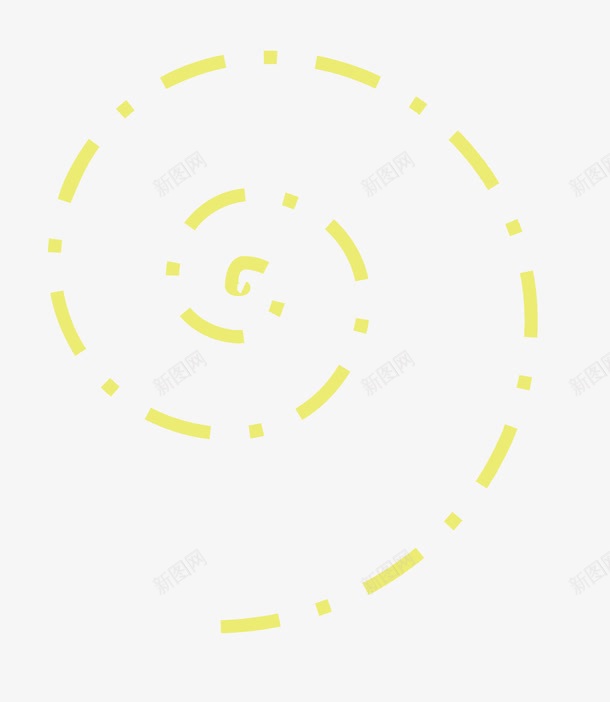 手绘螺旋纹png免抠素材_88icon https://88icon.com 手绘 螺旋纹 装饰 黄色