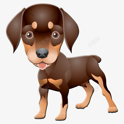 卡通狗小狗手绘狗05png免抠素材_88icon https://88icon.com 卡通狗 小狗 手绘 狗
