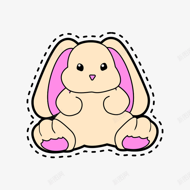 卡通兔子玩偶png免抠素材_88icon https://88icon.com 兔子 卡通 可爱 玩偶
