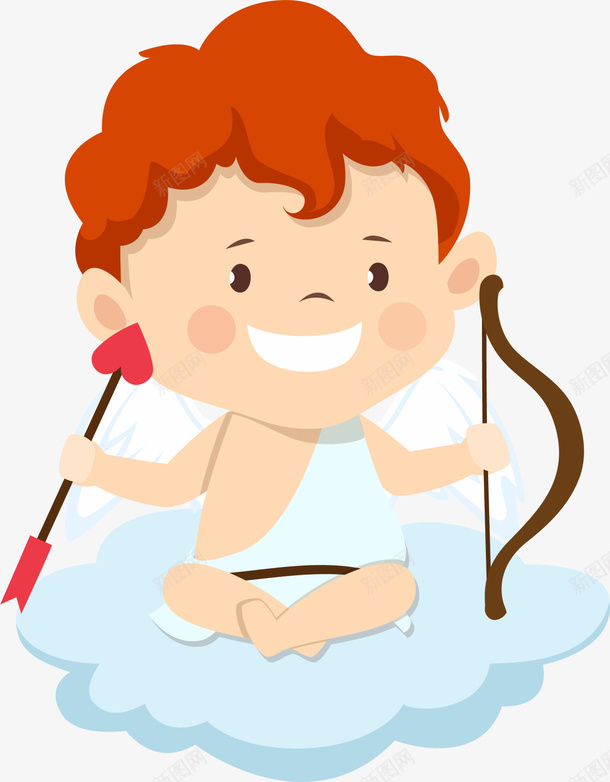 情人节手拿弓箭的丘比特png免抠素材_88icon https://88icon.com 呆萌丘比特 坐着的丘比特 开心 情人节 手拿弓箭的丘比特 爱神丘比特