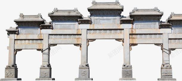 古建筑牌坊png免抠素材_88icon https://88icon.com 中国风 建筑 牌坊 白色建筑