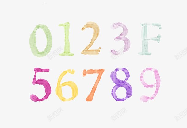 水墨阿拉伯数字艺术字体png免抠素材_88icon https://88icon.com 数字 数字字体 水墨 水墨字体 艺术字体 阿拉伯数字