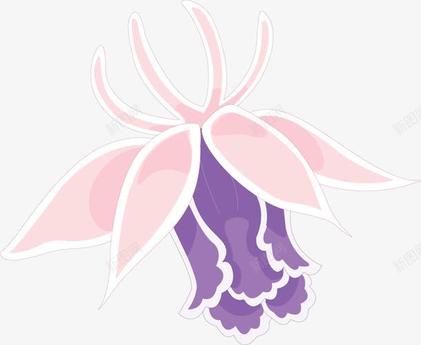 紫色的花朵粉色的花瓣png免抠素材_88icon https://88icon.com 粉色 紫色 花朵 花瓣