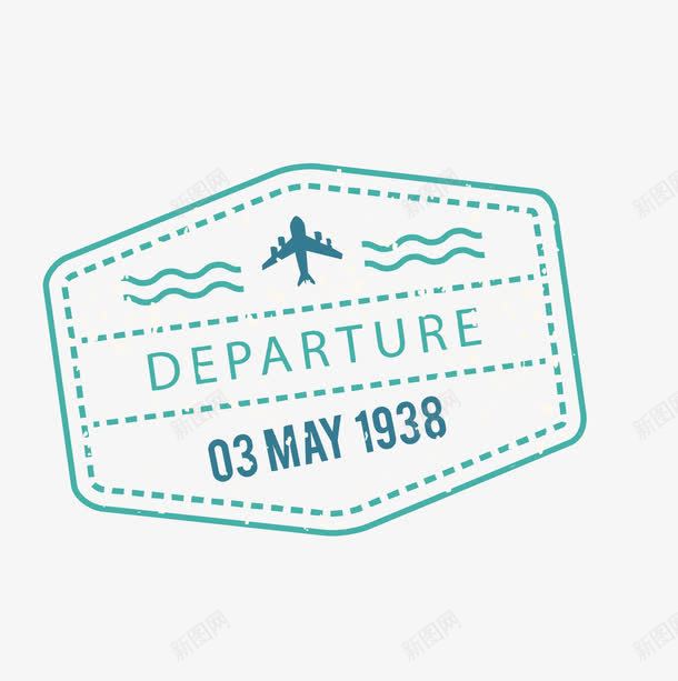 航空邮戳矢量图ai免抠素材_88icon https://88icon.com 素材 航空 设计 邮戳 矢量图