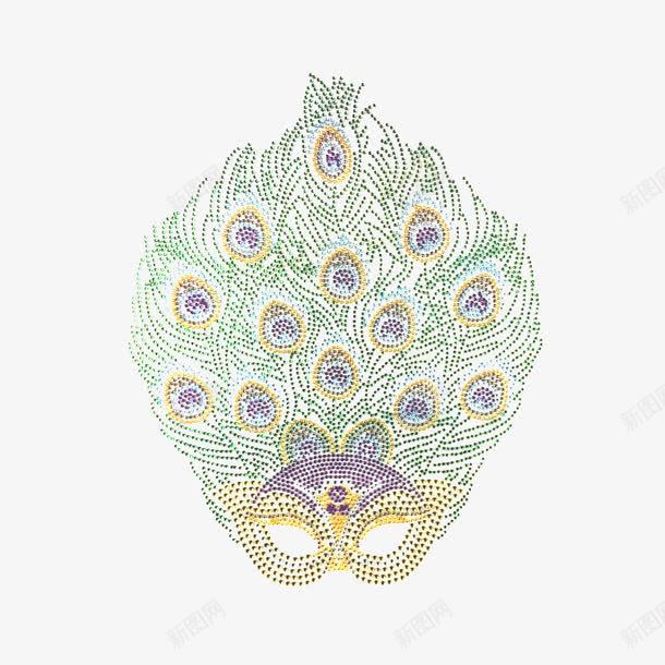 镶钻孔雀面具png免抠素材_88icon https://88icon.com 孔雀 舞会 装饰 镶钻 镶钻孔雀面具 面具