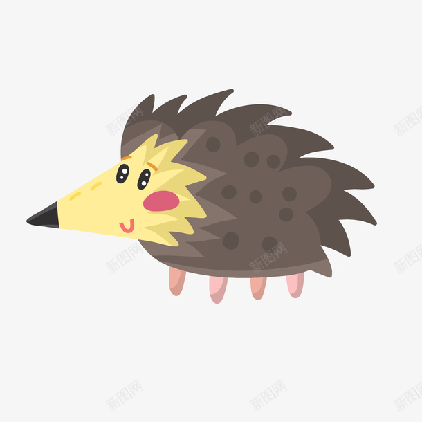 灰黄色站立卡通动物刺猬矢量图ai免抠素材_88icon https://88icon.com 刺猬 动物 卡通 卡通刺猬 灰色 站立刺猬 黄色 矢量图