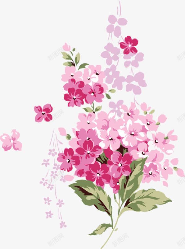 花朵装饰物png免抠素材_88icon https://88icon.com 粉色花朵装饰图案 花U懂 飘散的花朵 飘落的花朵