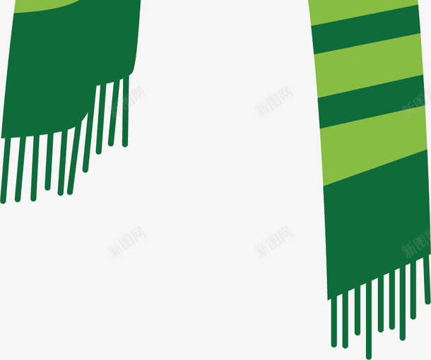 围巾矢量图ai免抠素材_88icon https://88icon.com 围巾 矢量素材 绿色 矢量图
