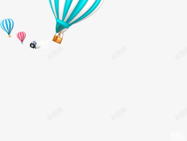 漂浮氢气球png免抠素材_88icon https://88icon.com 喜庆 气球 氢气球 空中 节日