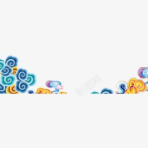 节日海报装饰纹理png免抠素材_88icon https://88icon.com 中国风 海报 纹理 节日 蓝色 装饰