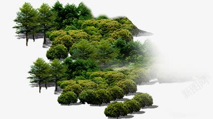 公园绿色植物景观png免抠素材_88icon https://88icon.com 公园 景观 绿色植物