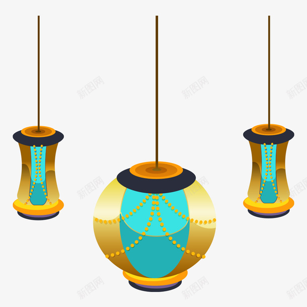创意吊灯矢量图eps免抠素材_88icon https://88icon.com 卡通吊灯 家具 精美吊灯 矢量图