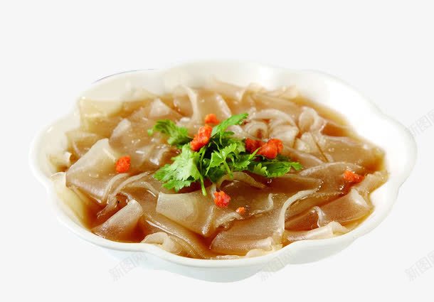 凉拌粉皮png免抠素材_88icon https://88icon.com 凉菜 粉皮 醋 香菜