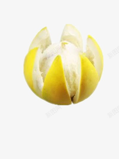 柚子剥皮png免抠素材_88icon https://88icon.com 切柚子 剥柚子 大柚子 水果 黄色