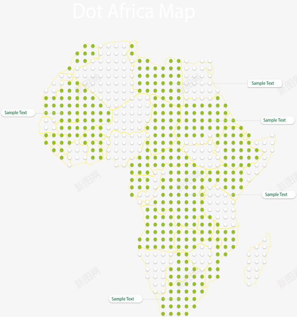 绿色波点非洲地图矢量图ai免抠素材_88icon https://88icon.com 地图 波点地图 矢量png 绿色波点 非洲 非洲地图 矢量图