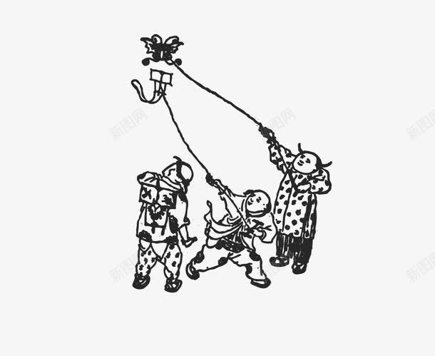 放风筝的孩子png免抠素材_88icon https://88icon.com png png素材 孩子 手绘画 放风筝