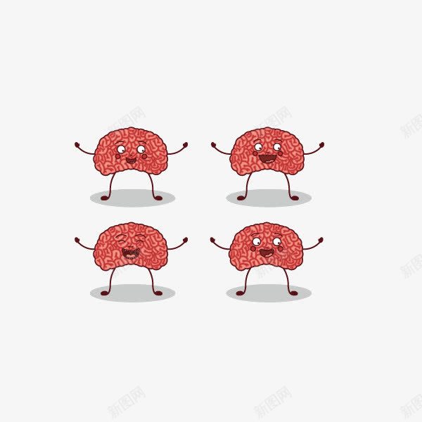 可爱卡通元素大脑表情包png免抠素材_88icon https://88icon.com 可爱卡通元素 大脑 表情包