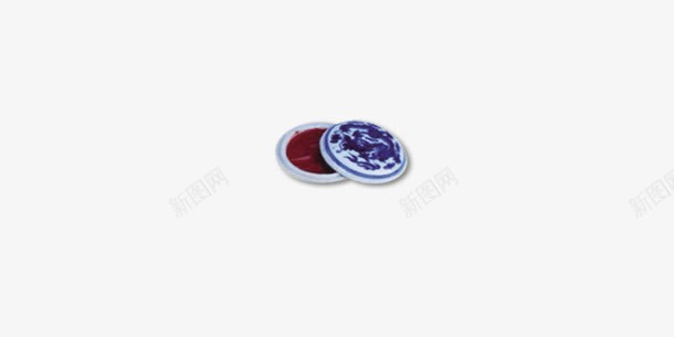 印泥png免抠素材_88icon https://88icon.com 文化用品 瓷器 红色印泥