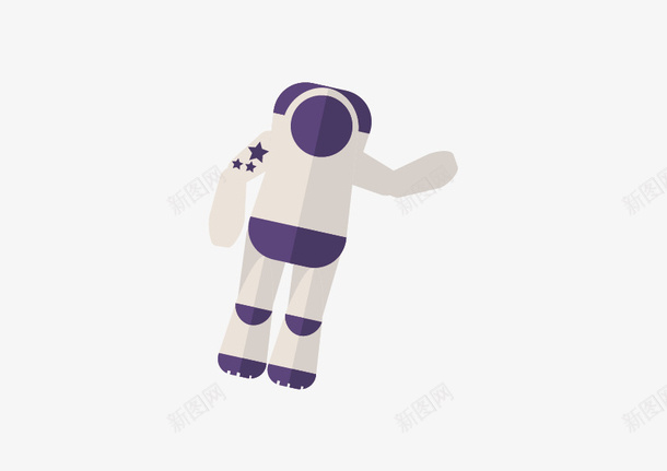 宇航服矢量图ai免抠素材_88icon https://88icon.com 宇航服 手绘 白色 矢量图