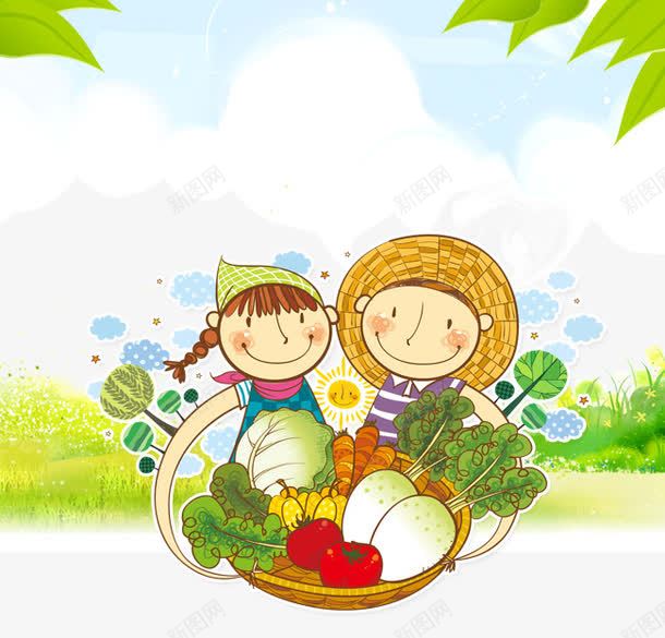 农民的丰收喜悦背景psd免抠素材_88icon https://88icon.com 丰收 农民 喜悦 果树
