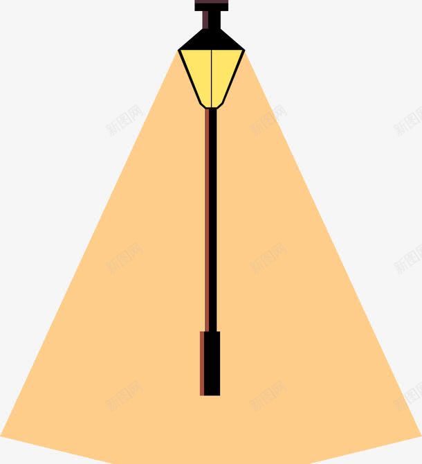 黄色卡通路灯png免抠素材_88icon https://88icon.com 光明 免抠PNG 卡通 装饰图案 路灯 黄色