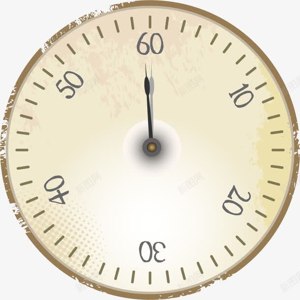 手绘黄色时钟png免抠素材_88icon https://88icon.com 刻度 小清新 手绘 数字 时钟 水彩 简约 黄色
