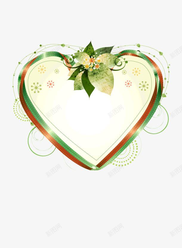 绿色爱心边框png免抠素材_88icon https://88icon.com 泛绿 浪漫 爱心 相框 简约 精美 花纹边框 装饰 设计 边框