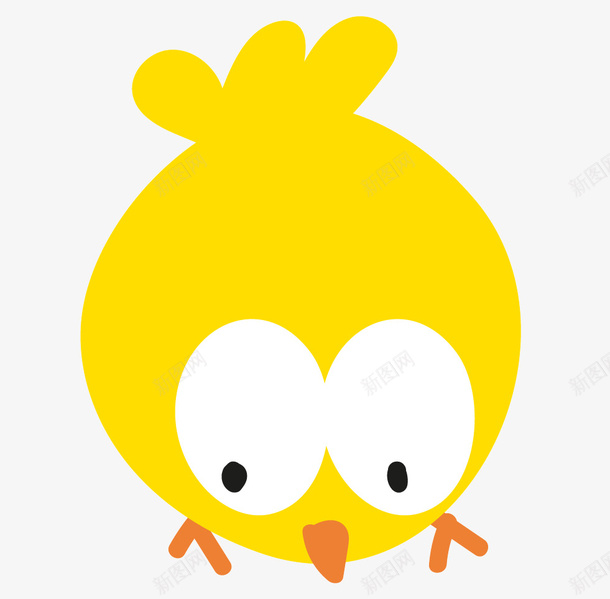 可爱小鸟非凡图库png免抠素材_88icon https://88icon.com 动物 卡通 呆萌 非凡图库 黄色 黄色卡通小鸟