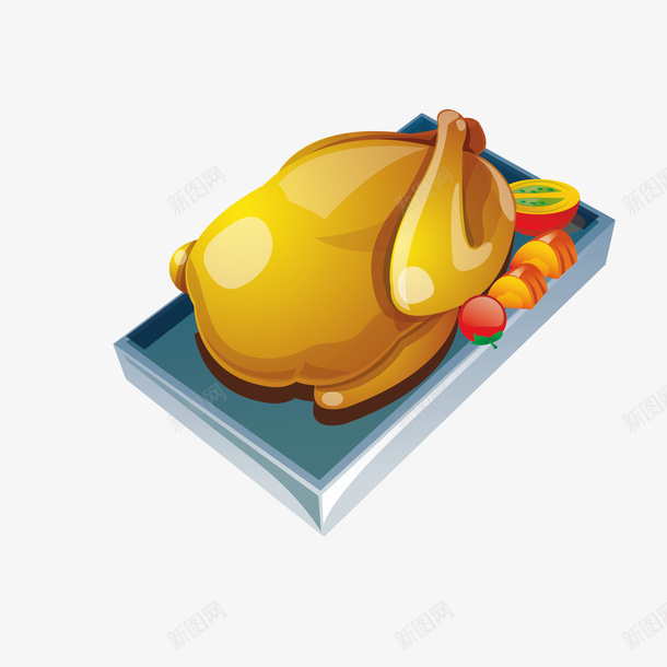 美味烤鸡矢量图ai免抠素材_88icon https://88icon.com 烤鸡 美味 肉 矢量图