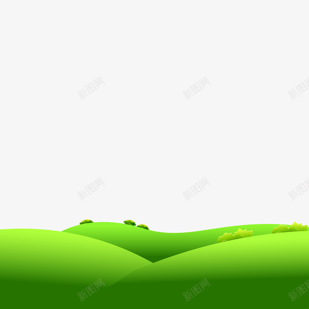 绿色草原矢量图eps免抠素材_88icon https://88icon.com 环保 环境 绿色 草原 草地 矢量图