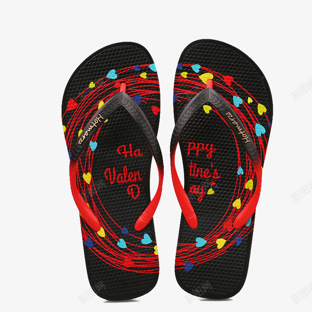 人字拖png免抠素材_88icon https://88icon.com 字母 心形 炫彩