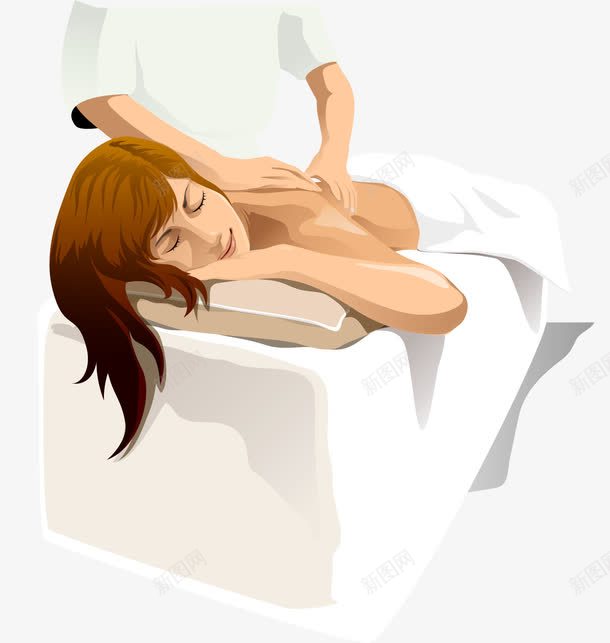 按摩美女png免抠素材_88icon https://88icon.com AI 人物 按摩 美体 美女