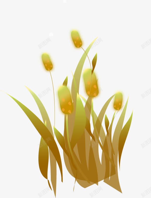 卡通手绘芦苇png免抠素材_88icon https://88icon.com 卡通 手绘 芦苇