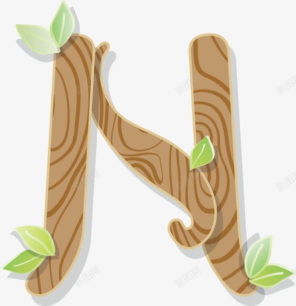 树纹树叶英文字母艺术字png免抠素材_88icon https://88icon.com 树叶 树纹 艺术字 英文字母