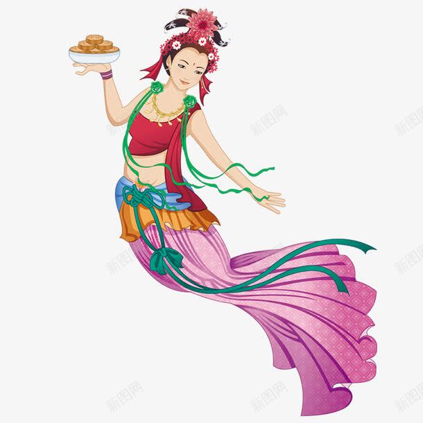 卡通嫦娥奔月插画图png免抠素材_88icon https://88icon.com 人物插画 卡通 卡通人物 奔月 嫦娥 嫦娥奔月 插画 神话人物