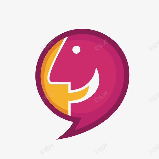 创意对话框矢量图eps免抠素材_88icon https://88icon.com eps格式 对话框 脸 脸型语言气泡 语言气泡 矢量图