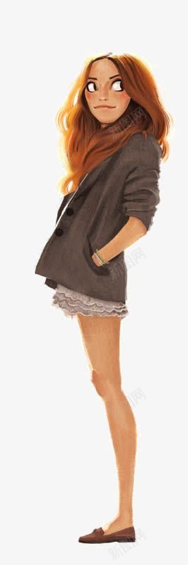 美丽的姑娘png免抠素材_88icon https://88icon.com 大眼睛 姑娘 美丽 长头发