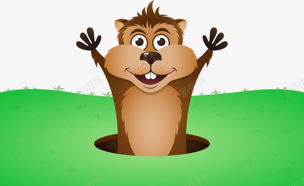 手绘土拔鼠png免抠素材_88icon https://88icon.com 动物 土拔鼠 手绘